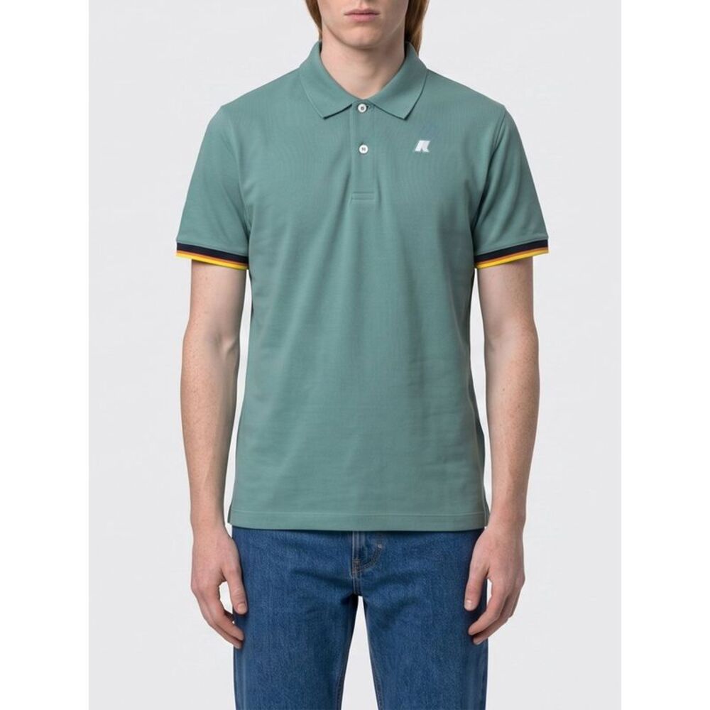 K-Way Polo Shirt Men Forest Green